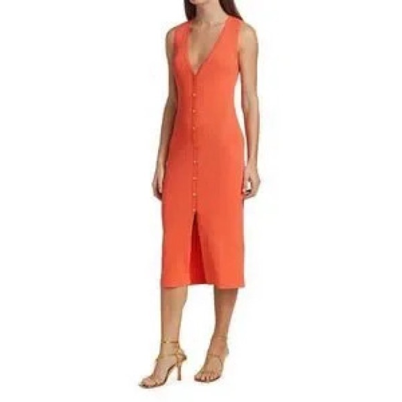 Ramy Brook Dresses & Skirts - Ramy Brook Sleeveless Ribbed Knit Midi Dress NWT